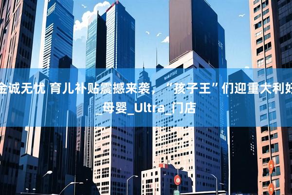 金诚无忧 育儿补贴震撼来袭，“孩子王”们迎重大利好_母婴_Ultra_门店