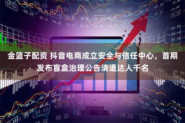 金篮子配资 抖音电商成立安全与信任中心，首期发布盲盒治理公告清退达人千名